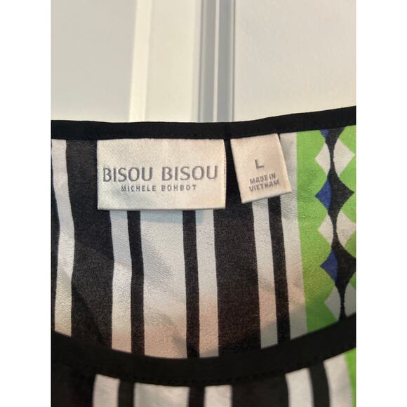 VGUC Bisou Bisou Women's Size M/L Two Piece Set Dressy Semi Sheer Animal Print - Picture 2 of 7